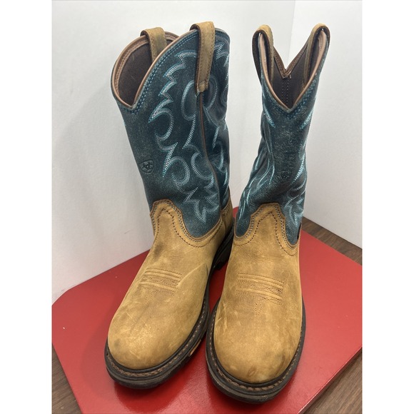 Ariat Work Boot‎ WorkHog H2O 10018577 WOMENS SIZE 9B Medium-Aged Bark/Topaz